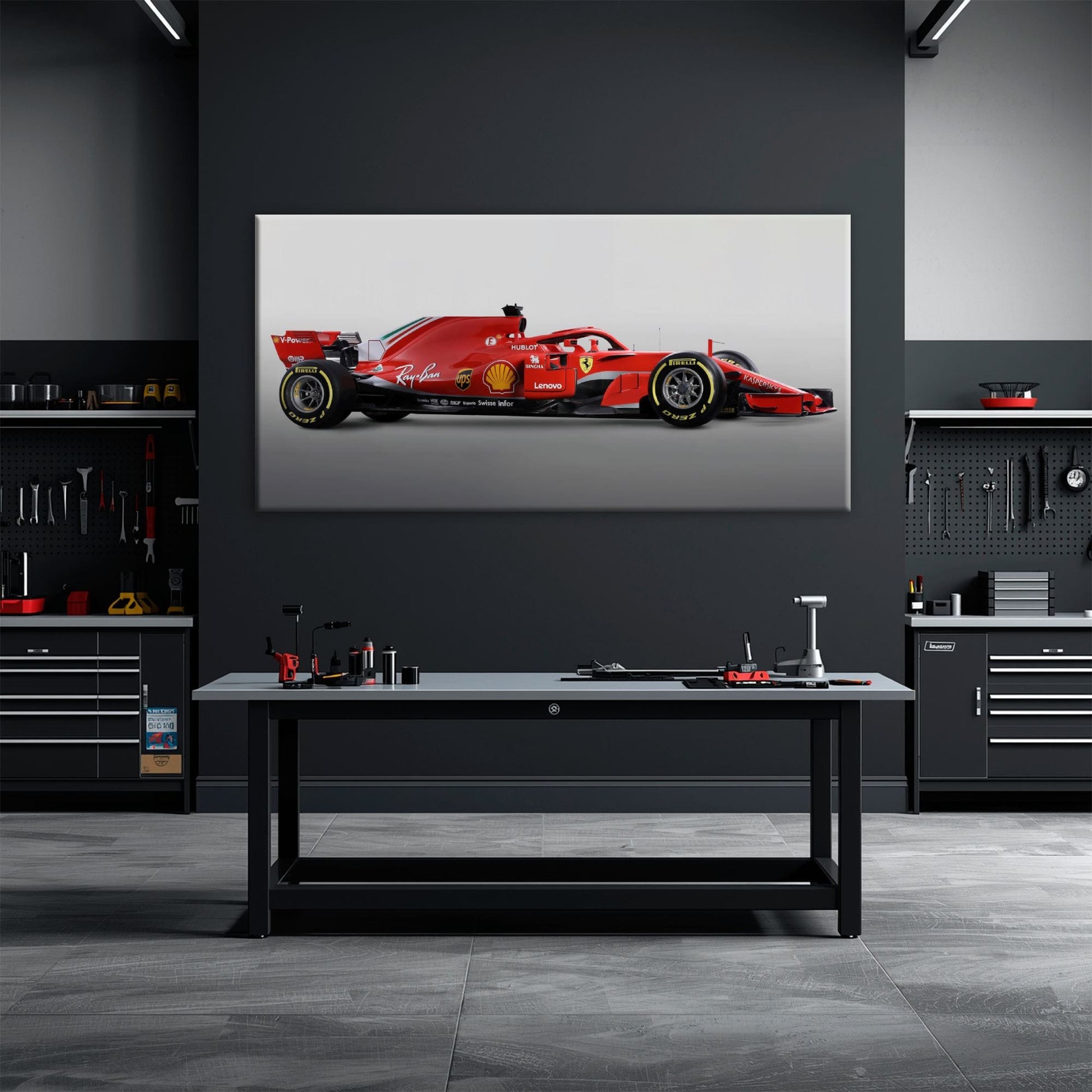 Ferrari SF71H Racing Legacy Canvas Print -Formula One Wall Art Cars