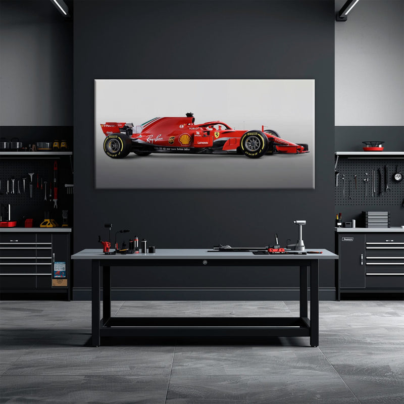Ferrari SF71H Racing Legacy Canvas Print -Formula One Wall Art Cars
