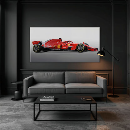 Ferrari SF71H Racing Legacy Canvas Print -Formula One Wall Art Cars