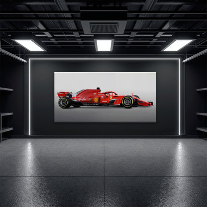 Ferrari SF71H Racing Legacy Canvas Print -Formula One Wall Art Cars