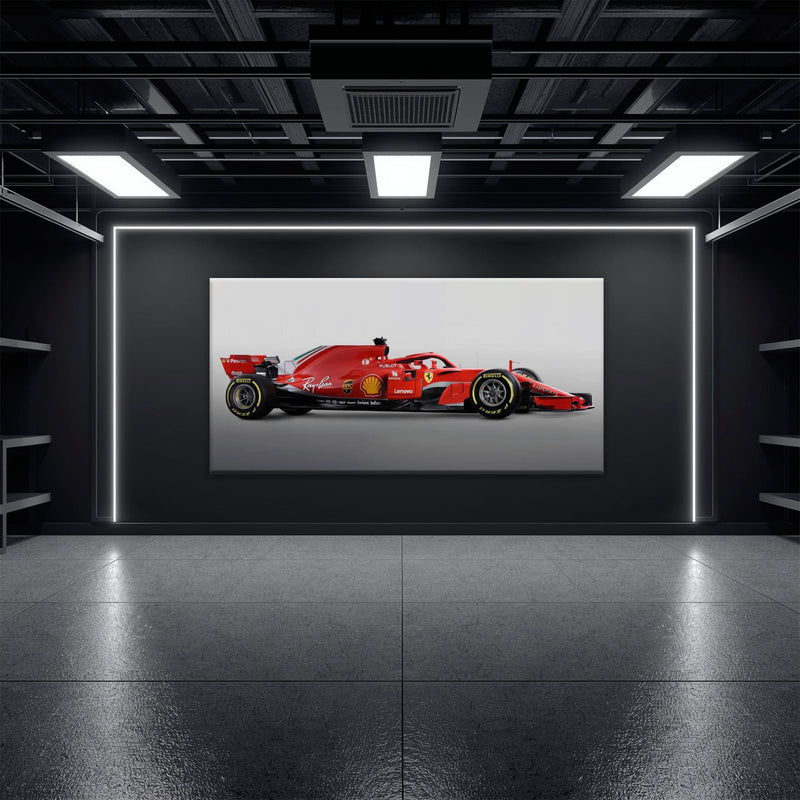 Ferrari SF71H Racing Legacy Canvas Print -Formula One Wall Art Cars
