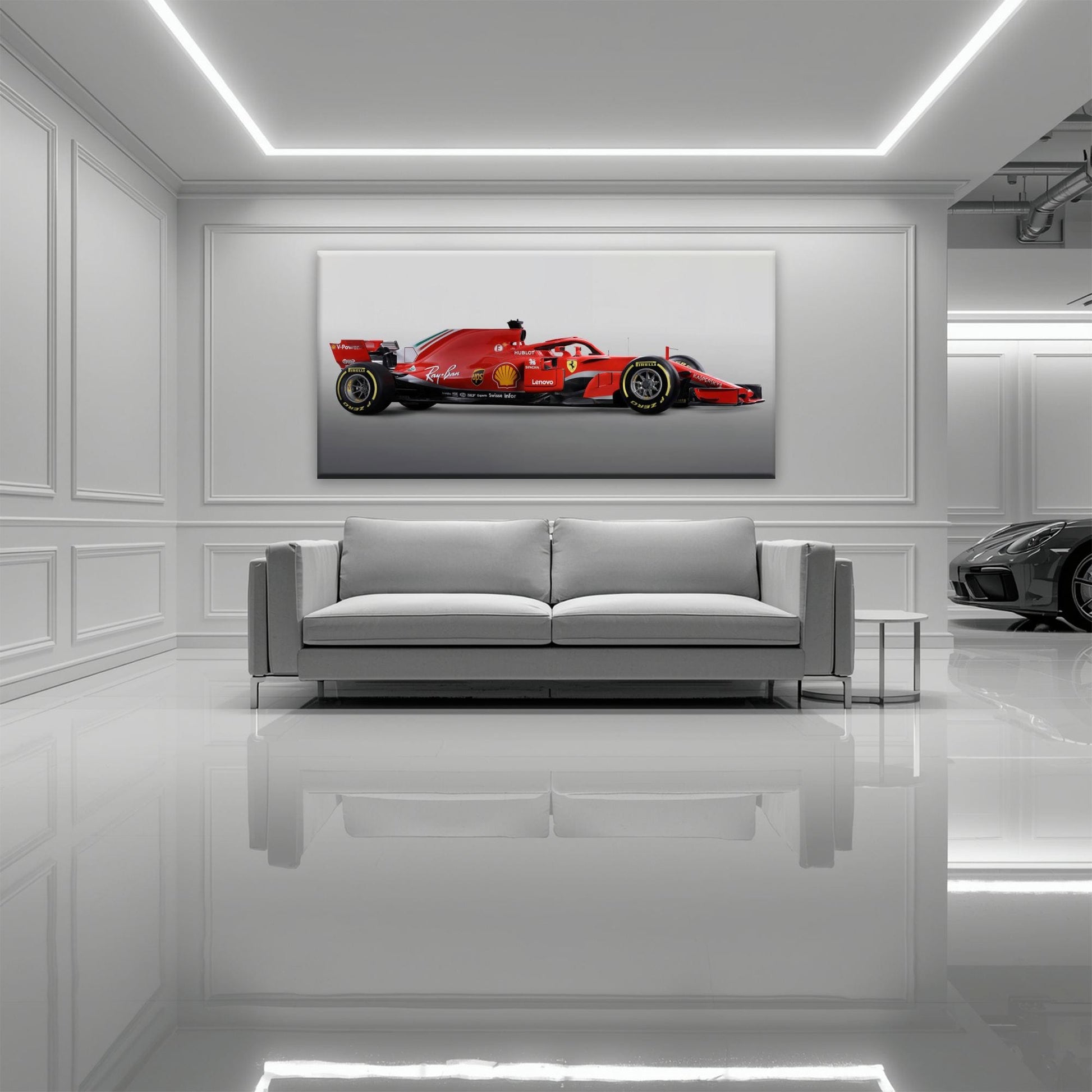Ferrari SF71H Racing Legacy Canvas Print -Formula One Wall Art Cars