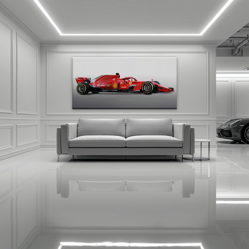 Ferrari SF71H Racing Legacy Canvas Print -Formula One Wall Art Cars