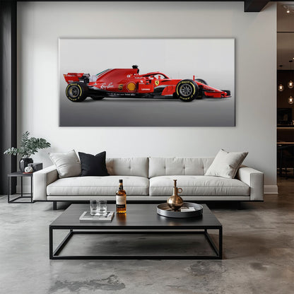 Ferrari SF71H Racing Legacy Canvas Print -Formula One Wall Art Cars