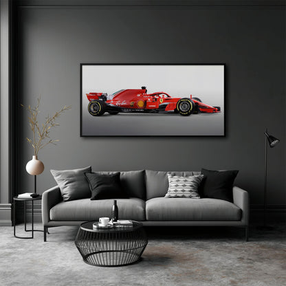 Ferrari SF71H Racing Legacy Canvas Print -Formula One Wall Art Cars