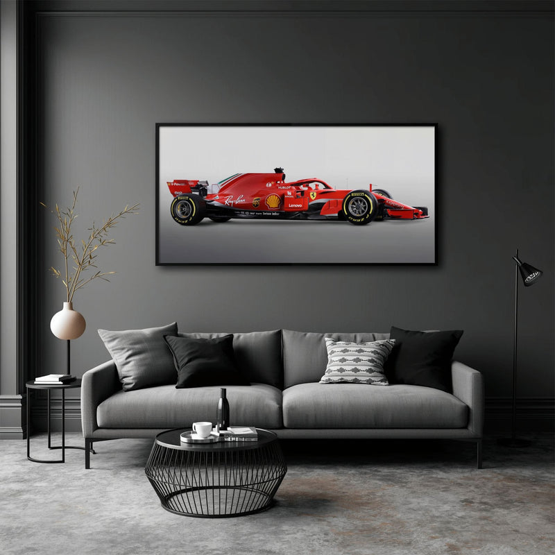 Ferrari SF71H Racing Legacy Canvas Print -Formula One Wall Art Cars