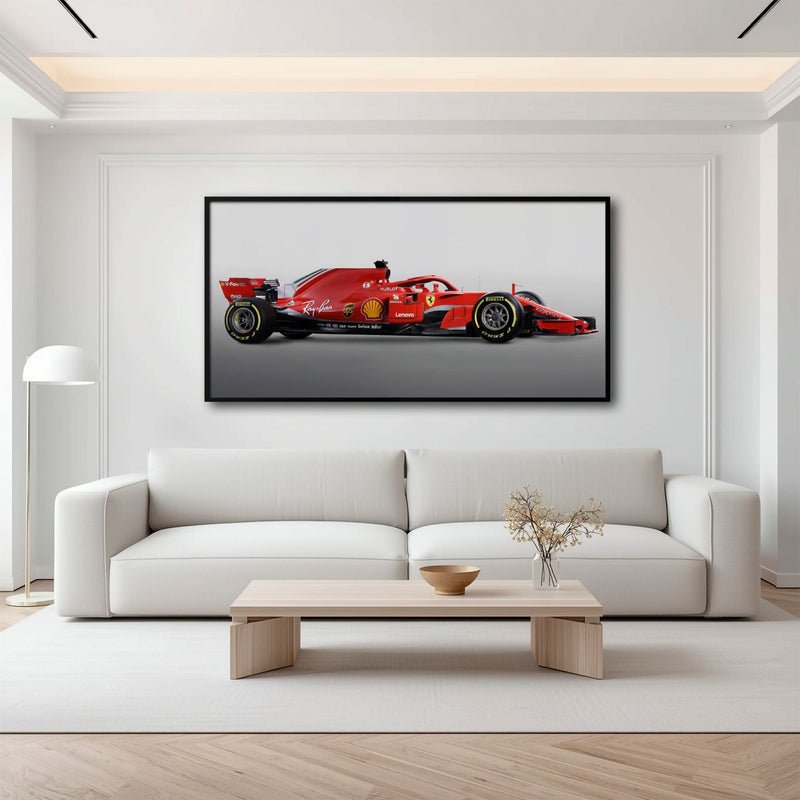 Ferrari SF71H Racing Legacy Canvas Print -Formula One Wall Art Cars