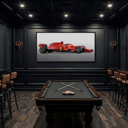 Ferrari SF71H Racing Legacy Canvas Print -Formula One Wall Art Cars