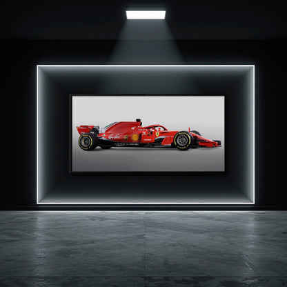 Ferrari SF71H Racing Legacy Canvas Print -Formula One Wall Art Cars