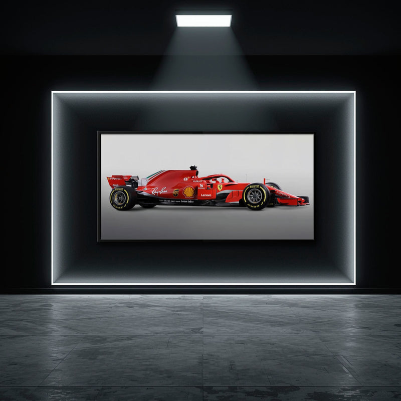 Ferrari SF71H Racing Legacy Canvas Print -Formula One Wall Art Cars