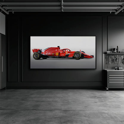 Ferrari SF71H Racing Legacy Canvas Print -Formula One Wall Art Cars