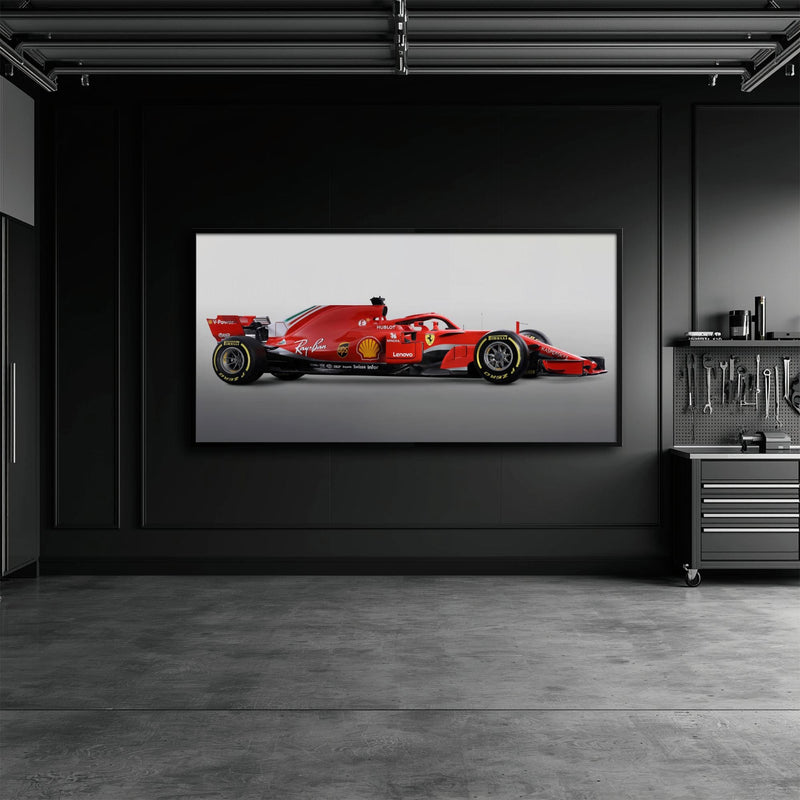 Ferrari SF71H Racing Legacy Canvas Print -Formula One Wall Art Cars