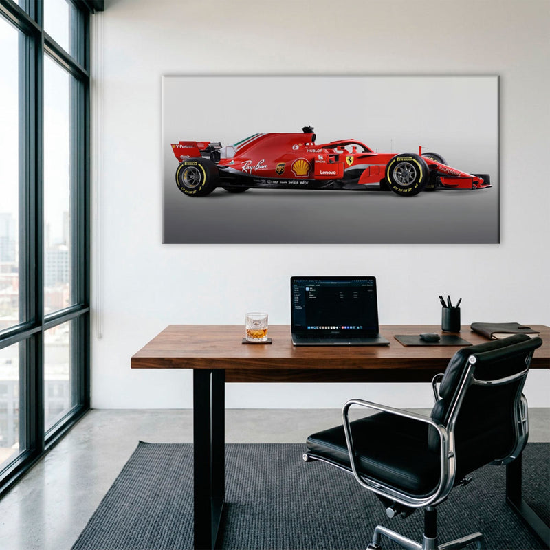 Ferrari SF71H Racing Legacy Canvas Print -Formula One Wall Art Cars
