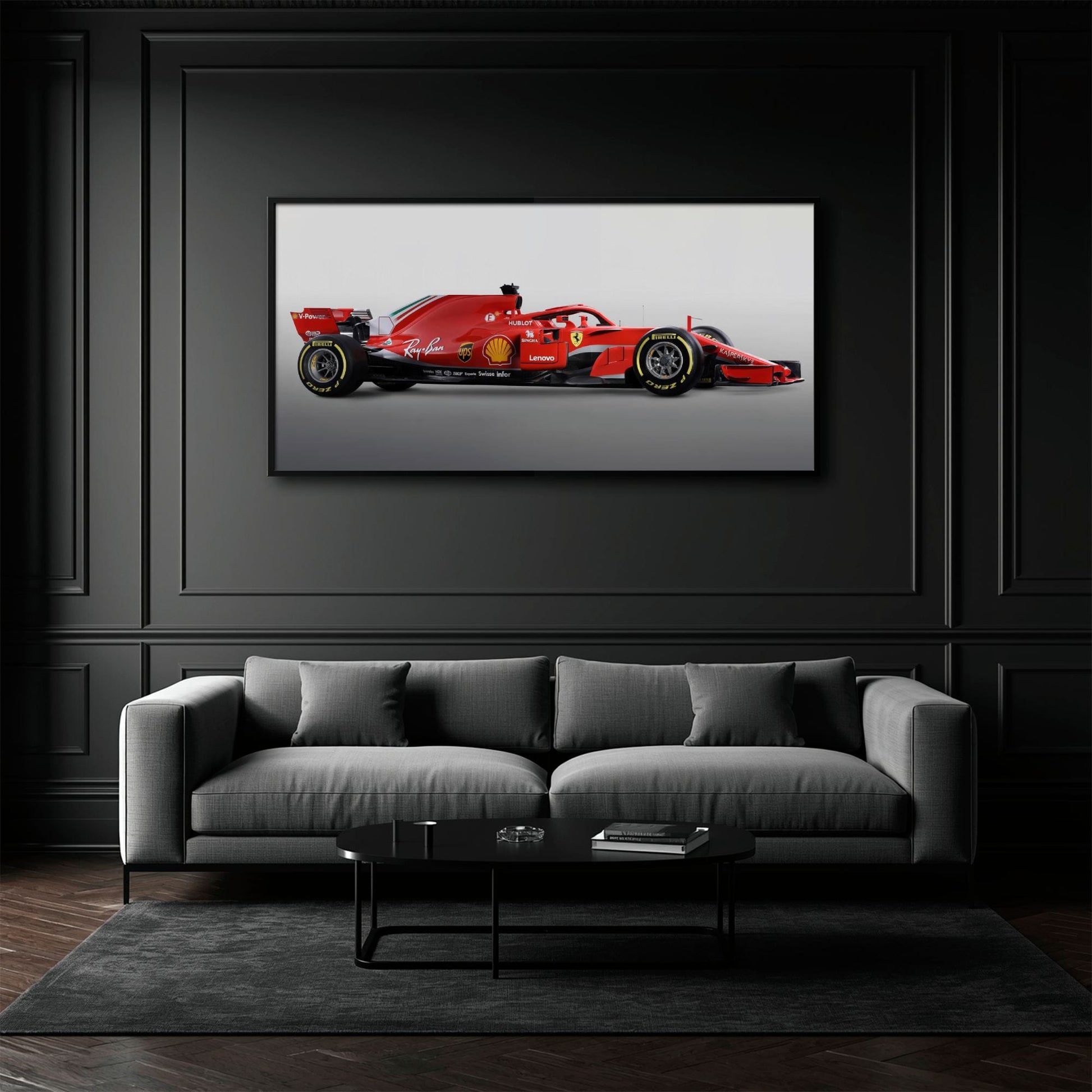 Ferrari SF71H Racing Legacy Canvas Print -Formula One Wall Art Cars