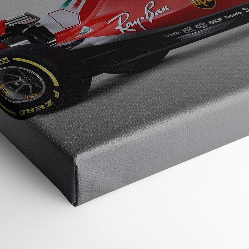 Ferrari SF71H Racing Legacy Canvas Print -Formula One Wall Art Cars