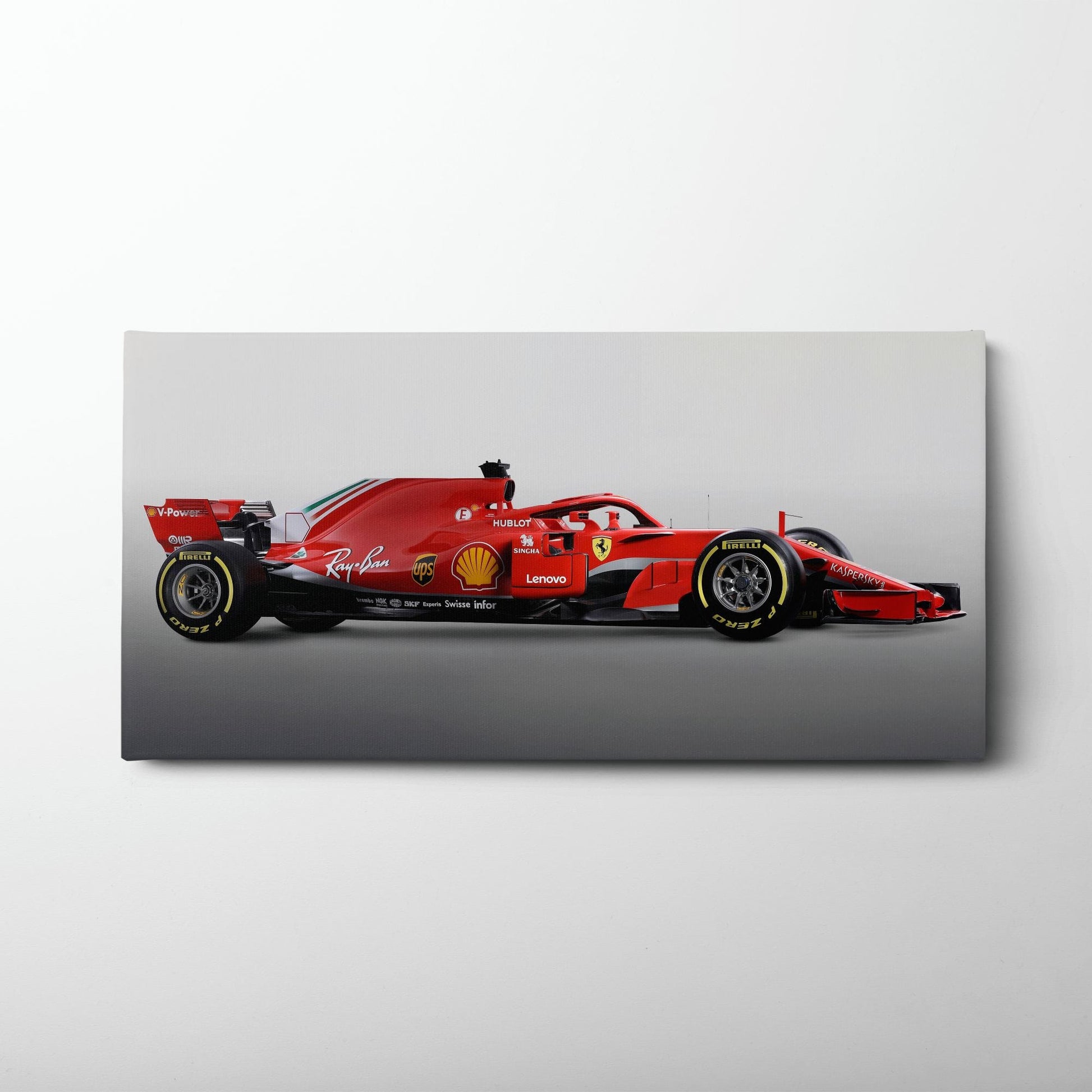 Ferrari SF71H Racing Legacy Canvas Print -Formula One Wall Art Cars