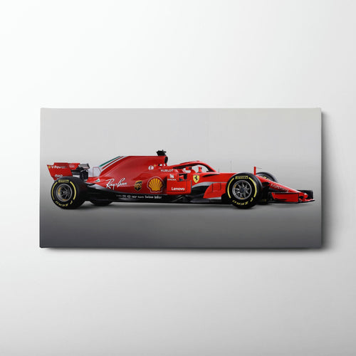 Ferrari SF71H Racing Legacy Canvas Print -Formula One Wall Art Cars