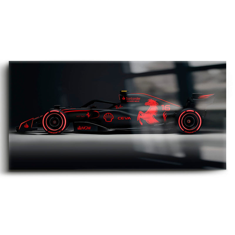 Ferrari Neon Velocity F1 Wall Art | Formula One Decor Cars