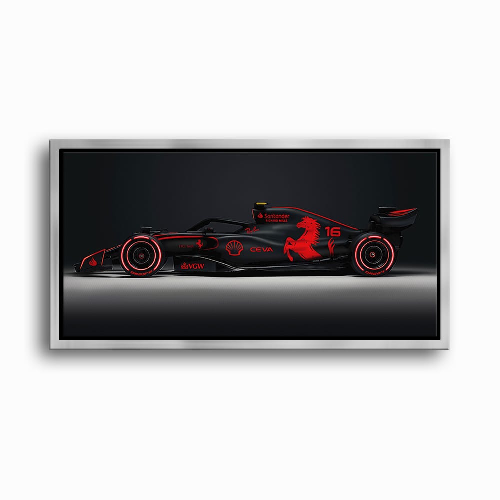 Ferrari Neon Velocity F1 Wall Art | Formula One Decor Cars