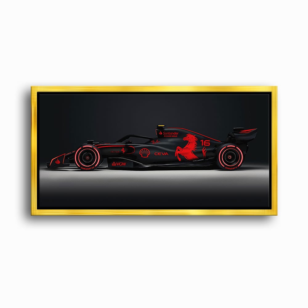 Ferrari Neon Velocity F1 Wall Art | Formula One Decor Cars