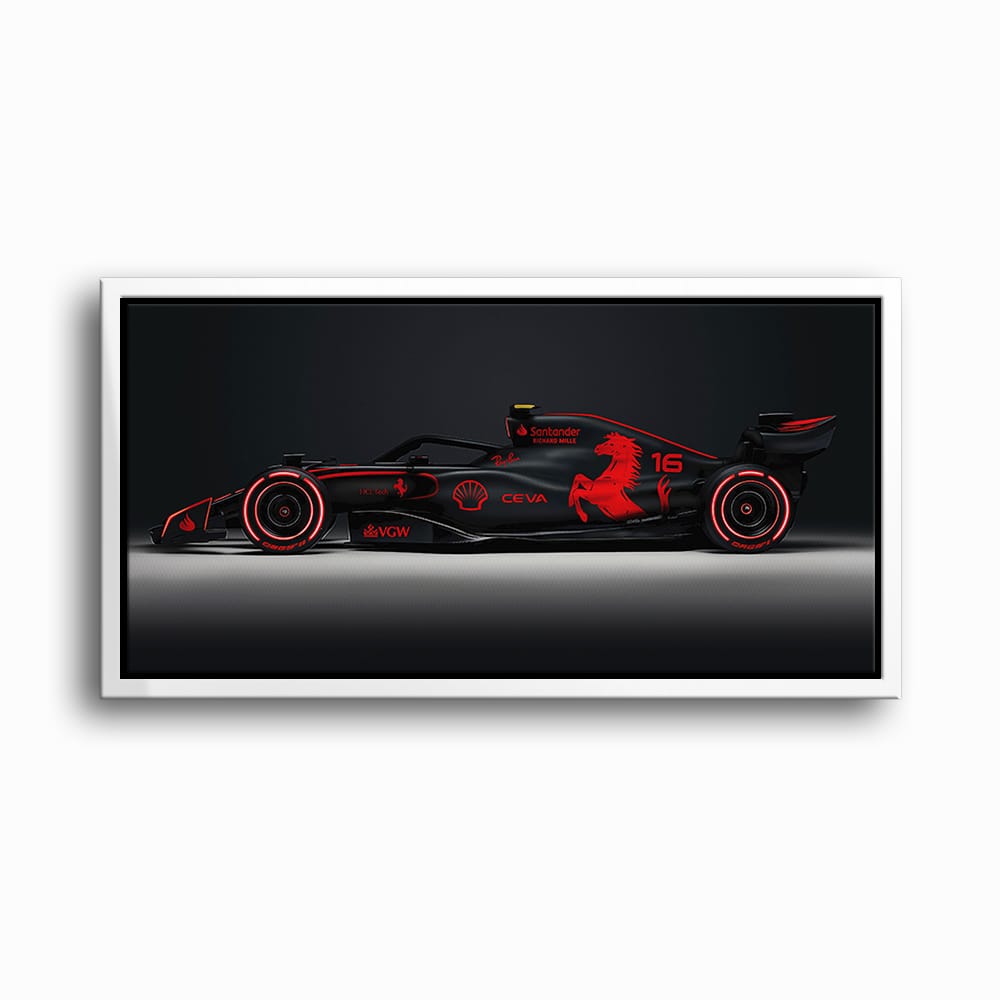 Ferrari Neon Velocity F1 Wall Art | Formula One Decor Cars