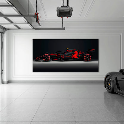 Ferrari Neon Velocity F1 Wall Art | Formula One Decor Cars