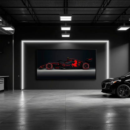 Ferrari Neon Velocity F1 Wall Art | Formula One Decor Cars