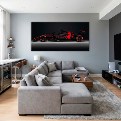 Ferrari Neon Velocity F1 Wall Art | Formula One Decor Cars