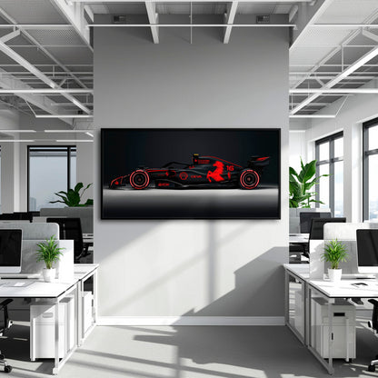 Ferrari Neon Velocity F1 Wall Art | Formula One Decor Cars