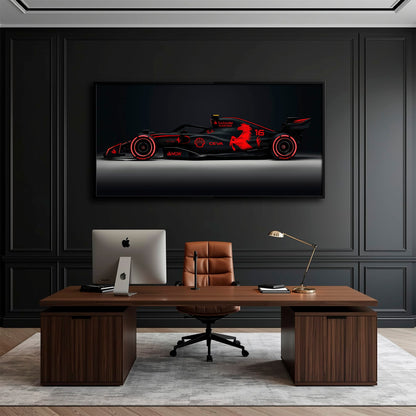 Ferrari Neon Velocity F1 Wall Art | Formula One Decor Cars