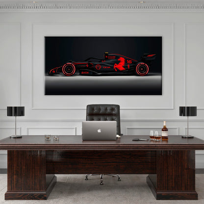 Ferrari Neon Velocity F1 Wall Art | Formula One Decor Cars