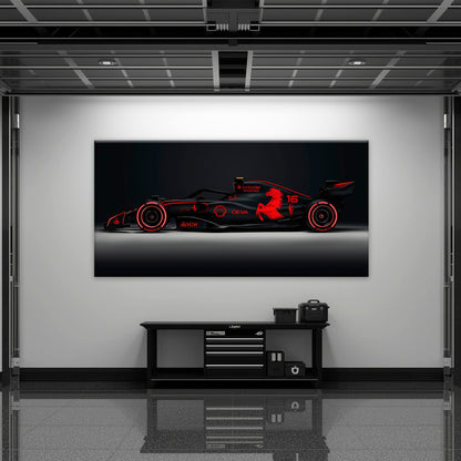 Ferrari Neon Velocity F1 Wall Art | Formula One Decor Cars