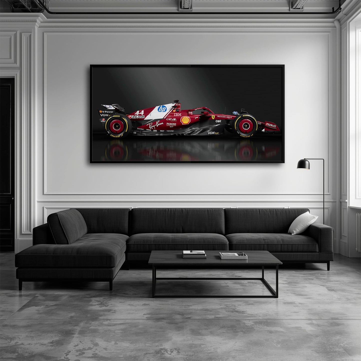 Ferrari SF-25 No. 44 F1 Wall Art | Formula One Decor Cars