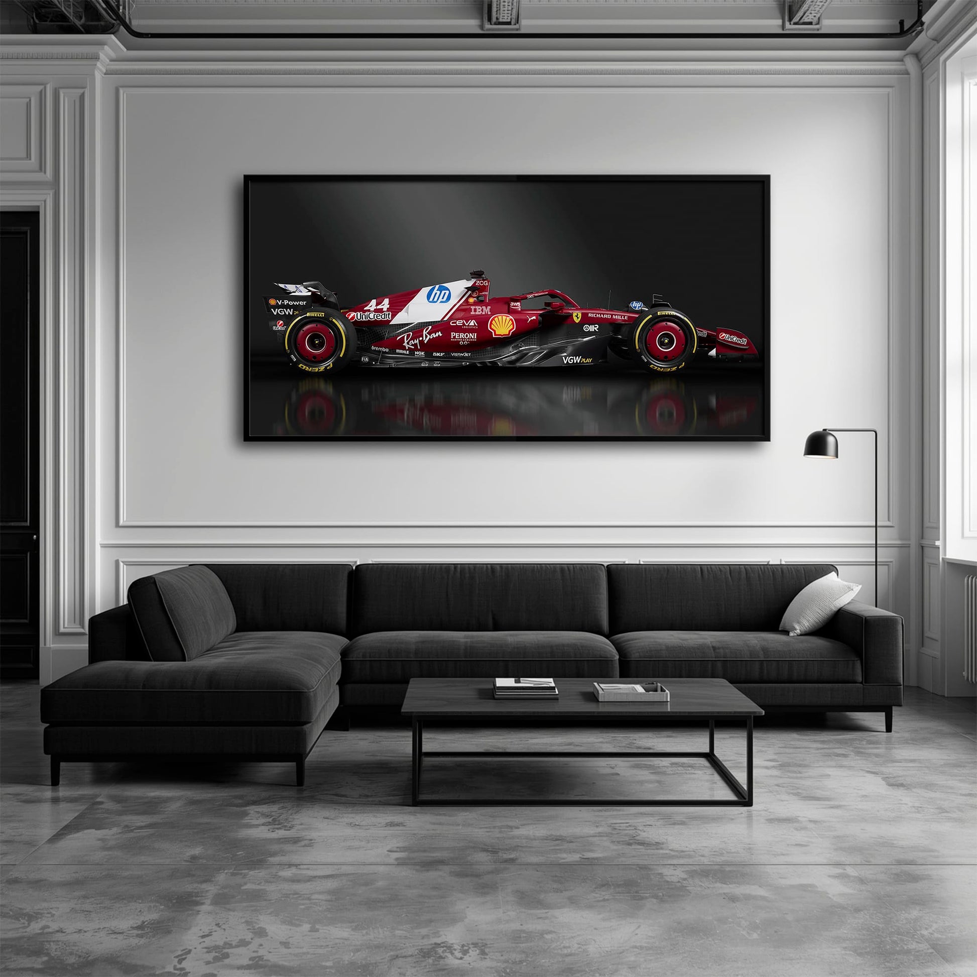 Ferrari SF-25 No. 44 F1 Wall Art | Formula One Decor Cars