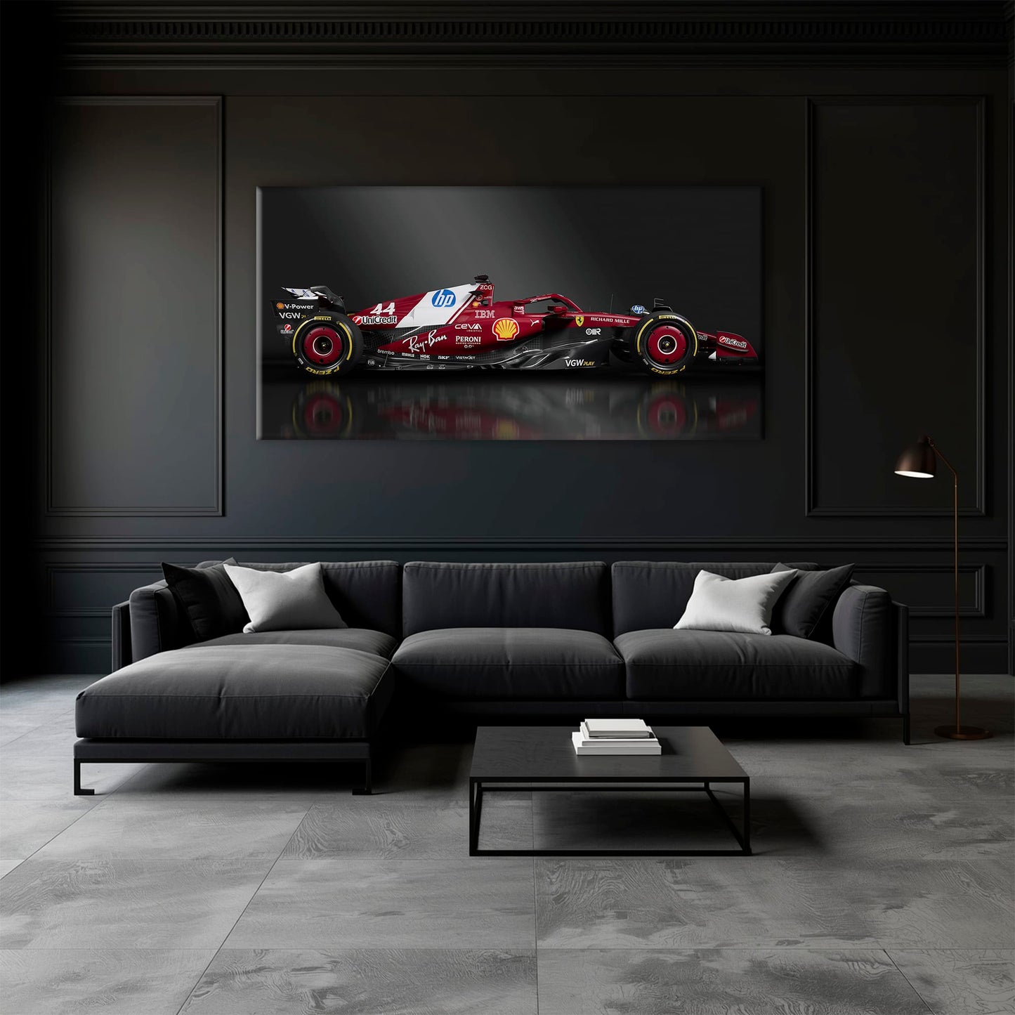 Ferrari SF-25 No. 44 F1 Wall Art | Formula One Decor Cars