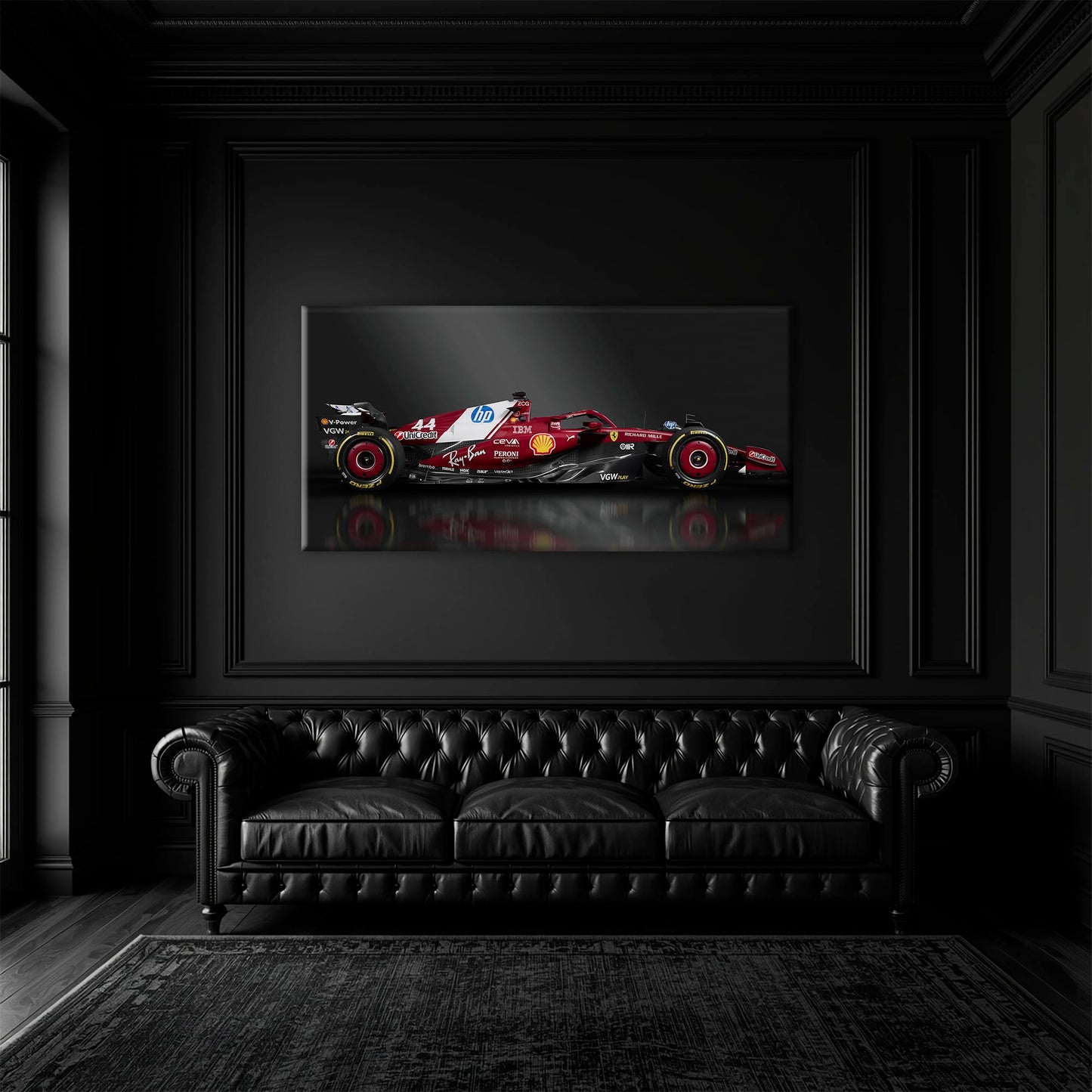 Ferrari SF-25 No. 44 F1 Wall Art | Formula One Decor Cars