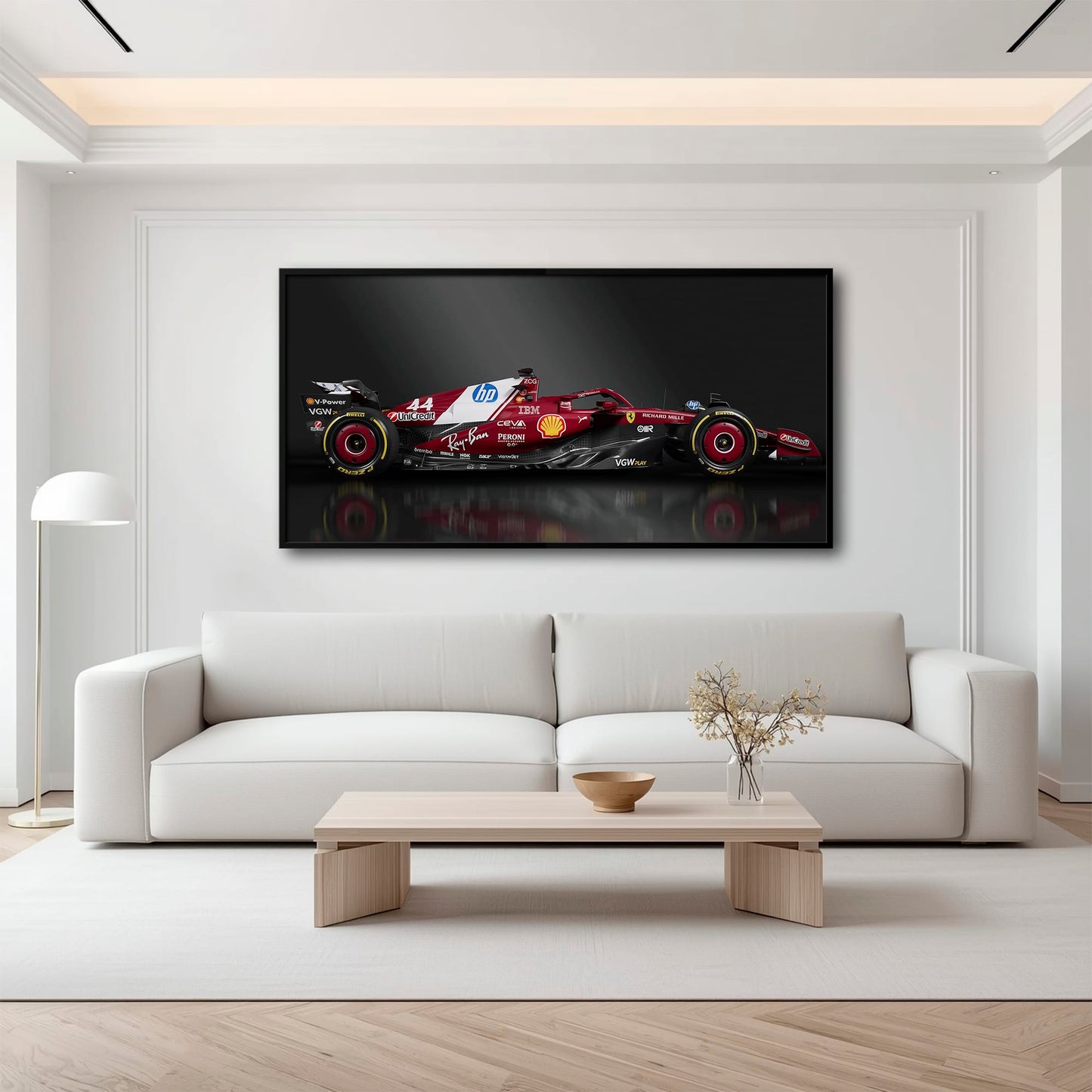 Ferrari SF-25 No. 44 F1 Wall Art | Formula One Decor Cars