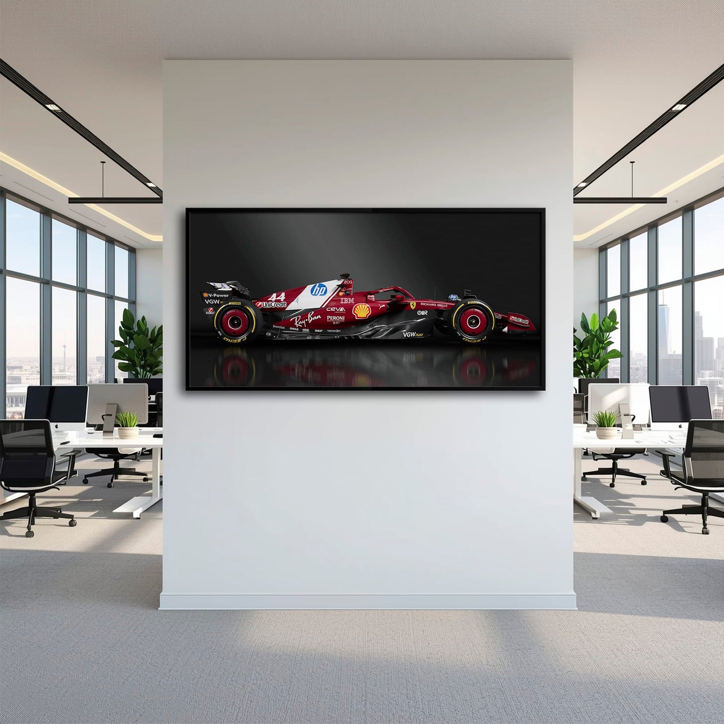 Ferrari SF-25 No. 44 F1 Wall Art | Formula One Decor Cars