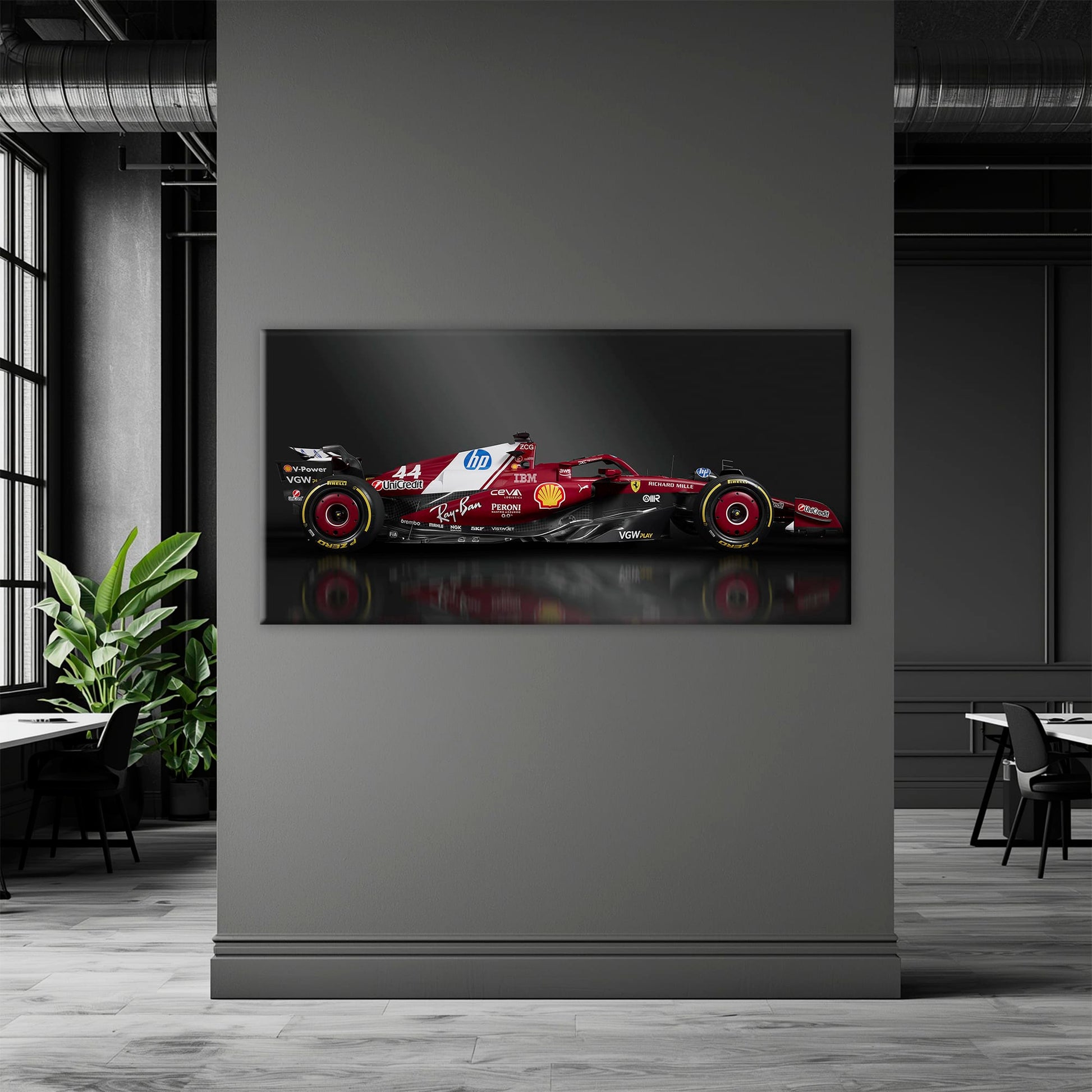 Ferrari SF-25 No. 44 F1 Wall Art | Formula One Decor Cars