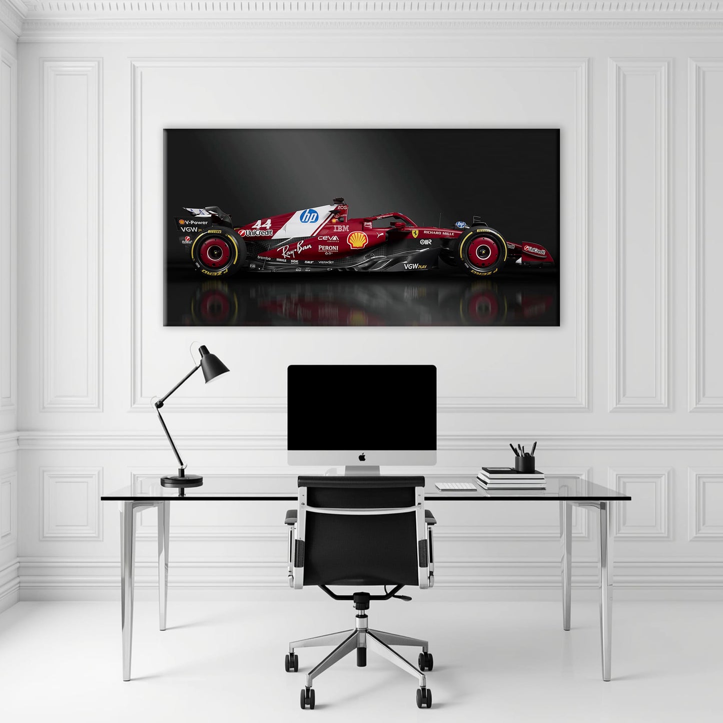 Ferrari SF-25 No. 44 F1 Wall Art | Formula One Decor Cars