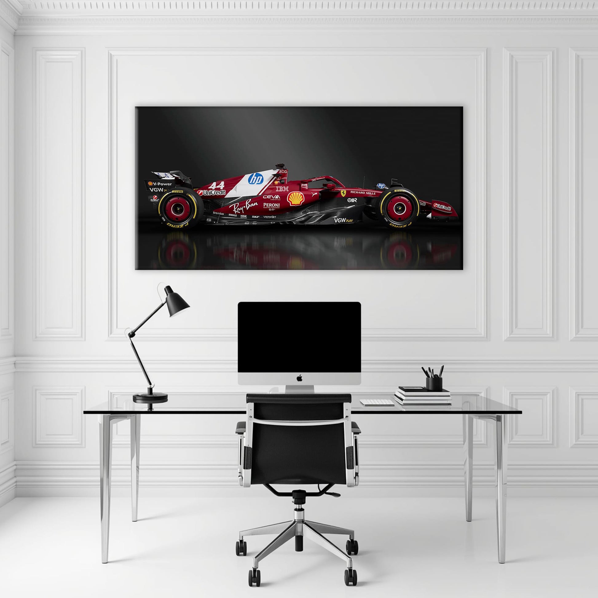 Ferrari SF-25 No. 44 F1 Wall Art | Formula One Decor Cars