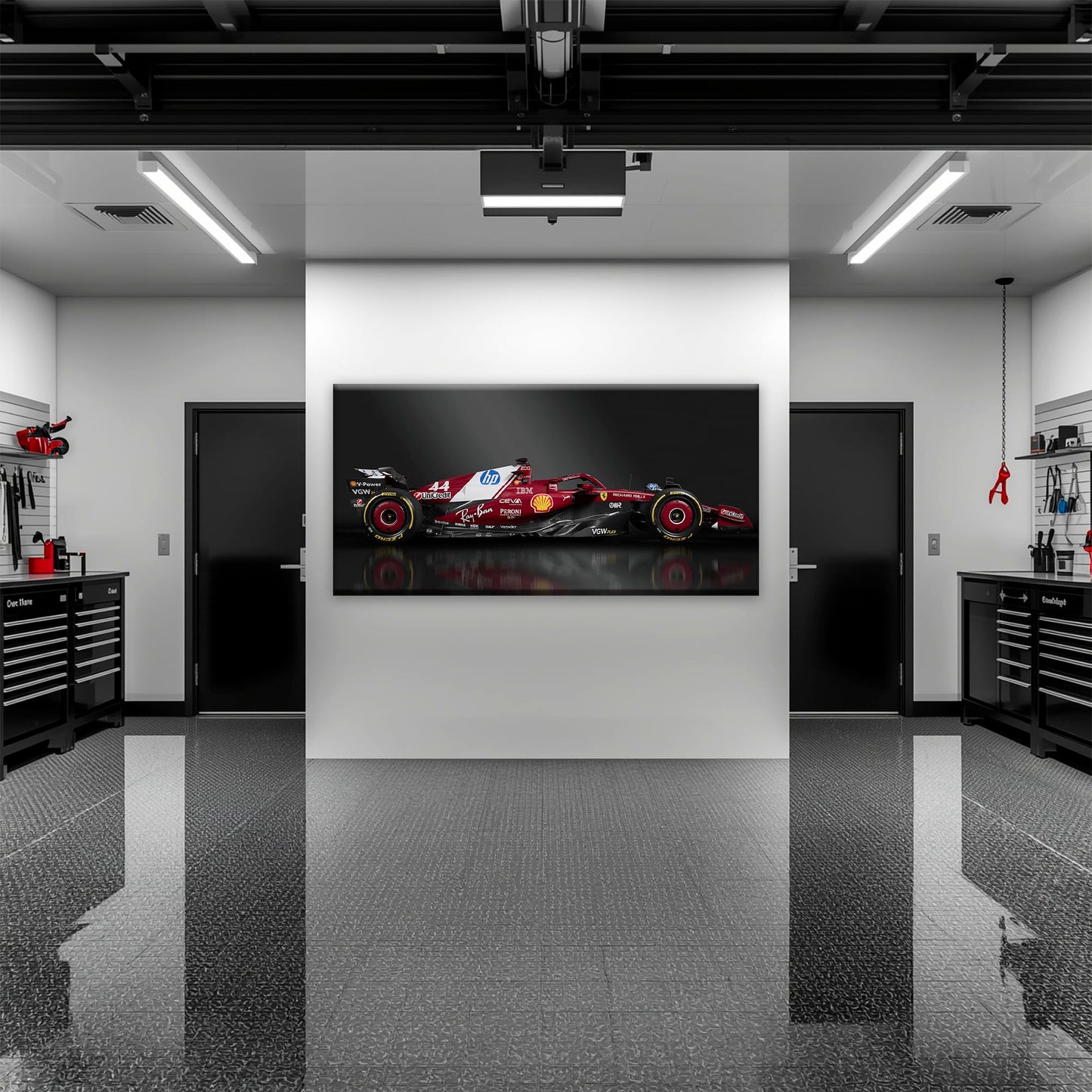 Ferrari SF-25 No. 44 F1 Wall Art | Formula One Decor Cars
