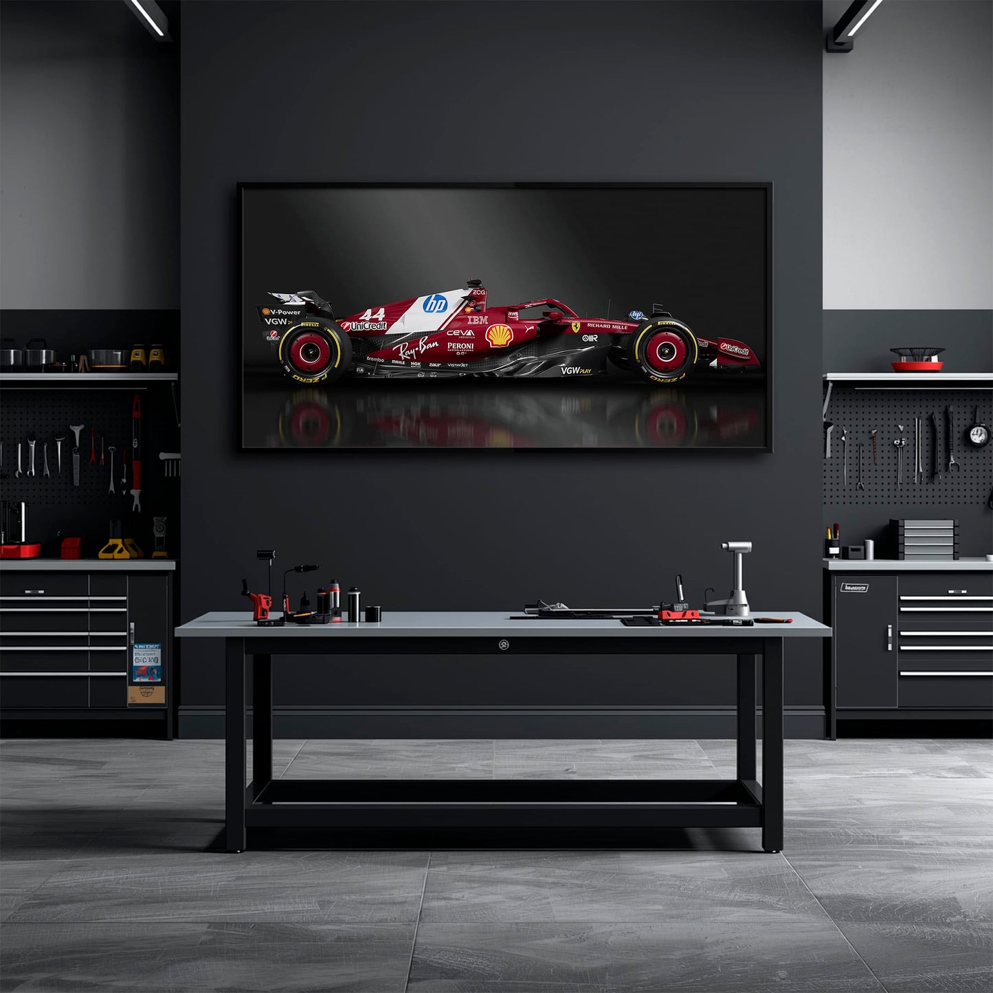 Ferrari SF-25 No. 44 F1 Wall Art | Formula One Decor Cars