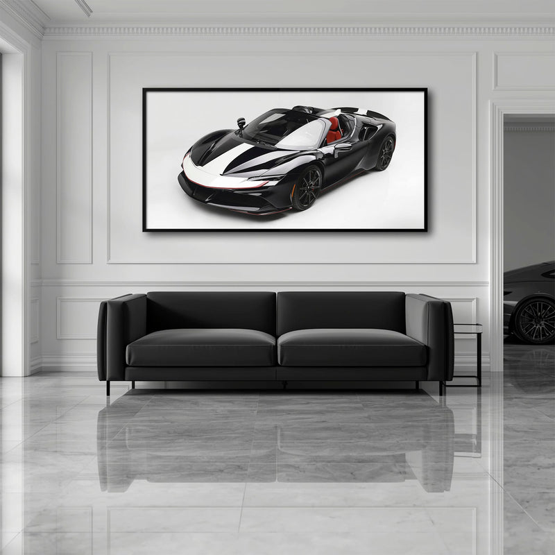 Ferrari SF90 Spider Wall Art | Luxury Supercar Canvas Print Cars
