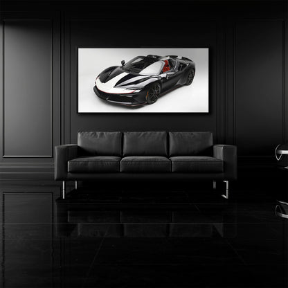 Ferrari SF90 Spider Wall Art | Luxury Supercar Canvas Print Cars