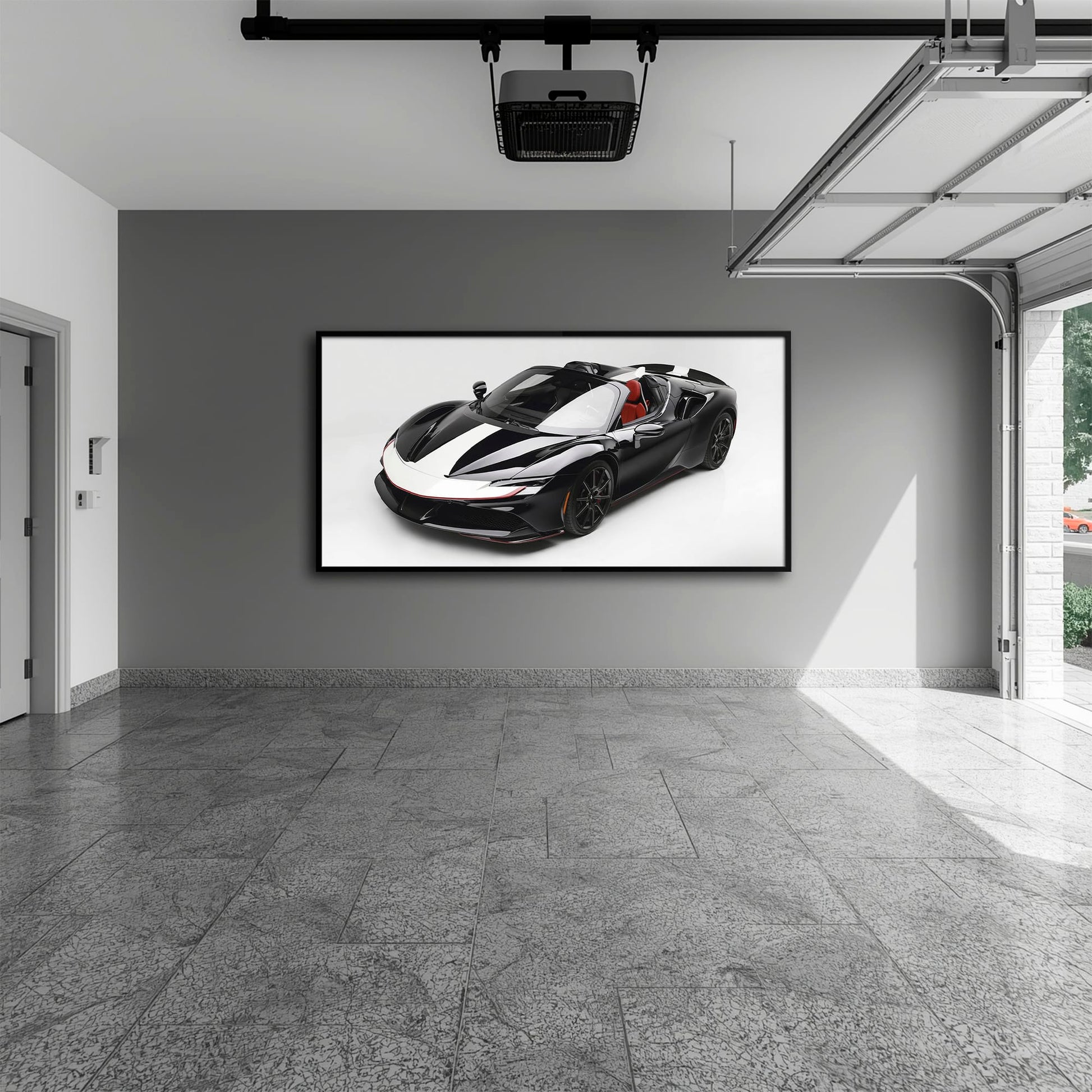 Ferrari SF90 Spider Wall Art | Luxury Supercar Canvas Print Cars