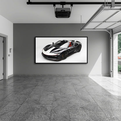 Ferrari SF90 Spider Wall Art | Luxury Supercar Canvas Print Cars