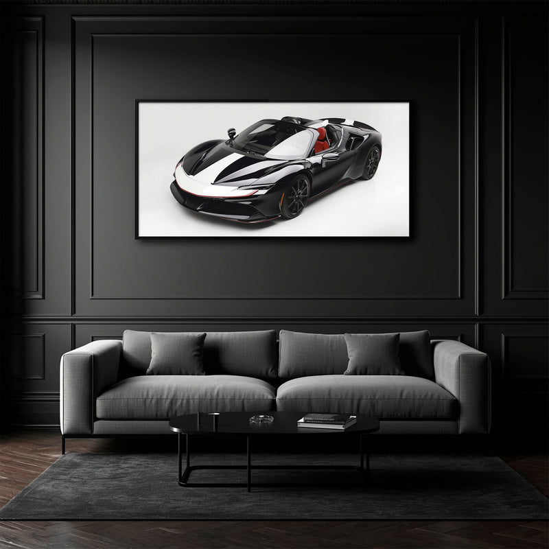 Ferrari SF90 Spider Wall Art | Luxury Supercar Canvas Print Cars