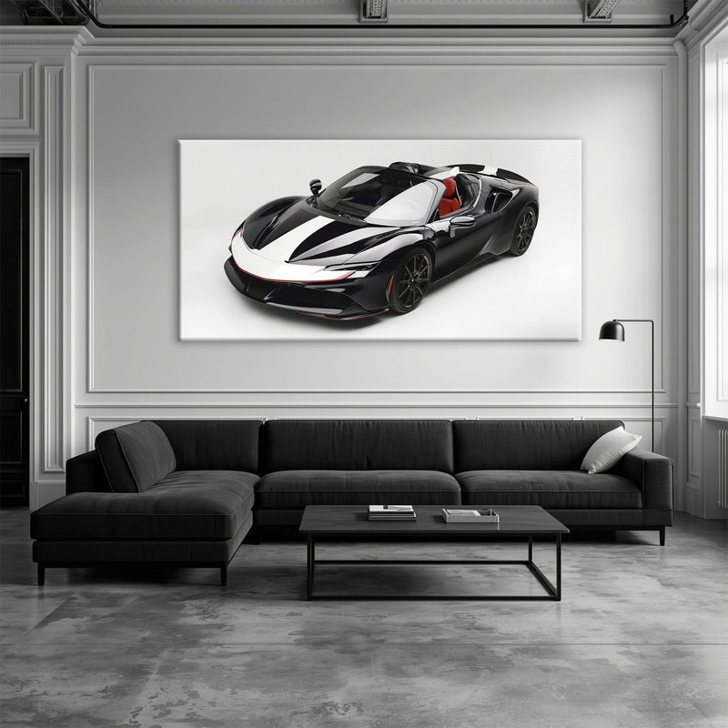 Ferrari SF90 Spider Wall Art | Luxury Supercar Canvas Print Cars