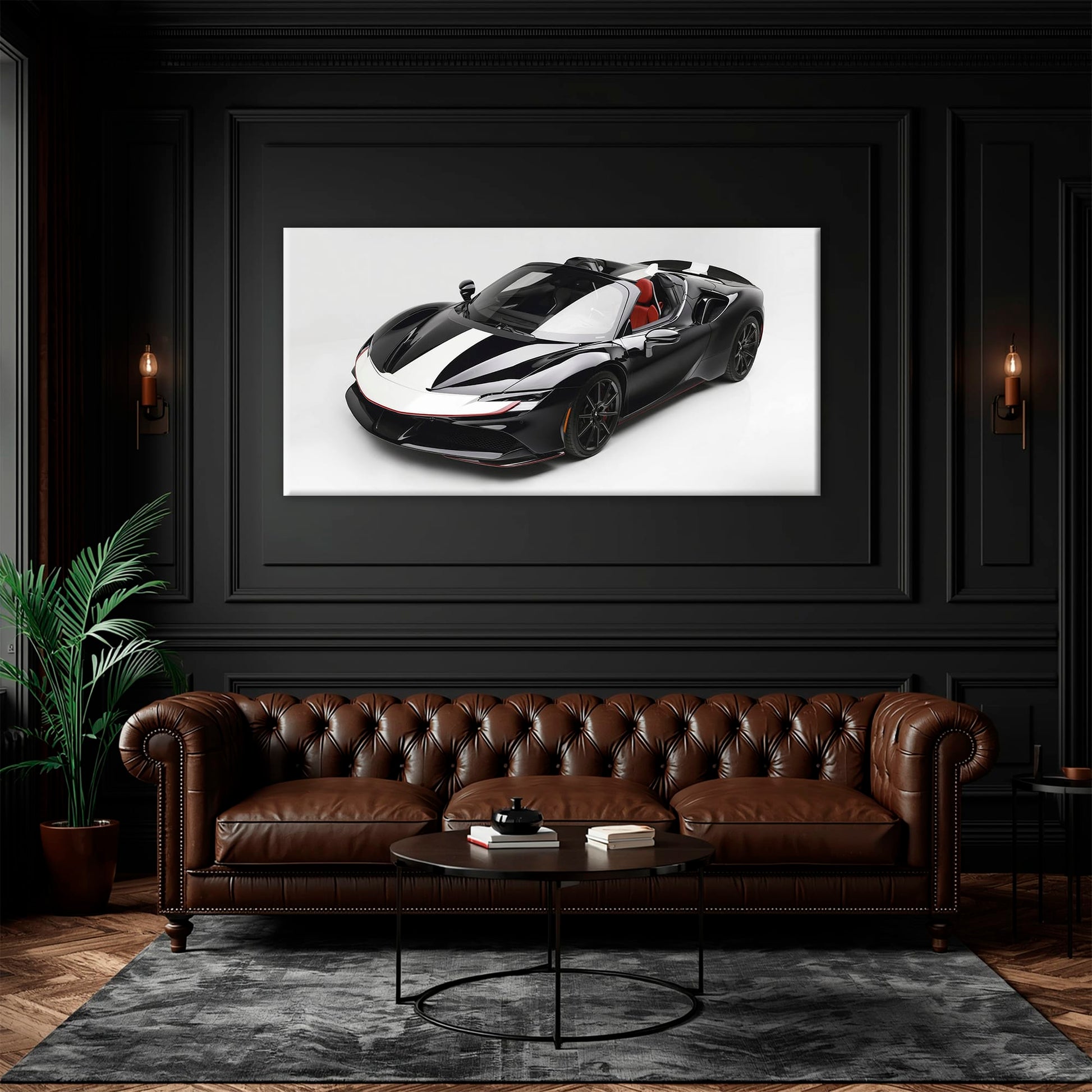 Ferrari SF90 Spider Wall Art | Luxury Supercar Canvas Print Cars